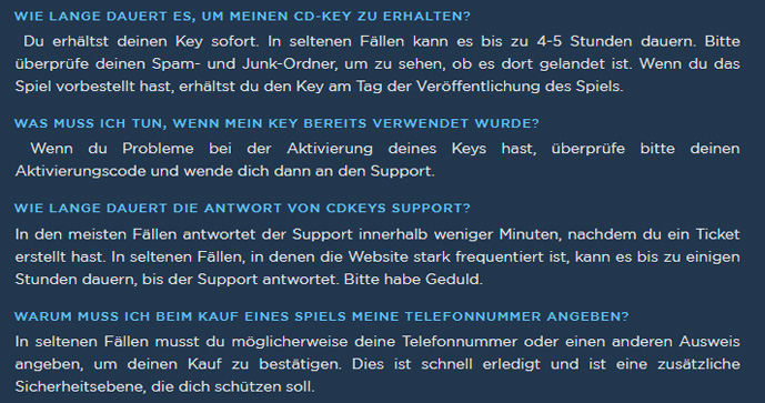 Spiel-Key-Bewertungen