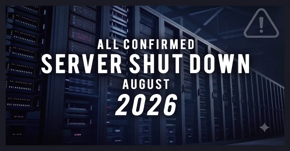These Games Are Shutting Down Servers August 2026