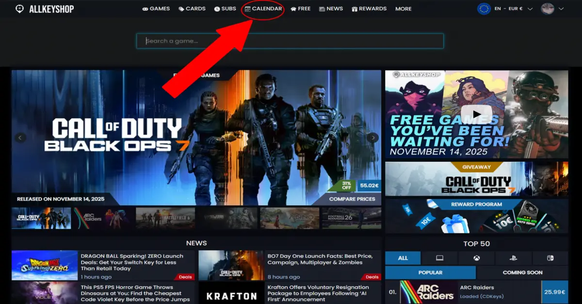 Spiele Release Kalender