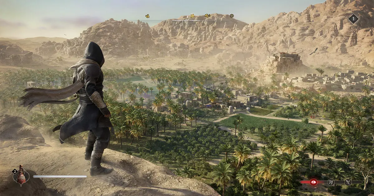 Basim blickt im Valley of Memory-Update auf die neue Region AlUla