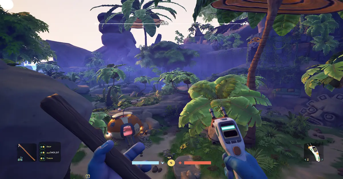 Astrobotanica Gameplay Sammeln auf der prähistorischen Erde