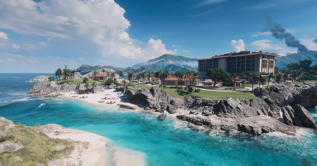 Seeschlacht-Gefecht in Battlefield 6 in der Nähe der Küste von Tsuru Reef
