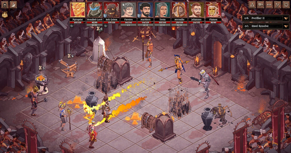 Permadeath bedeutet, dass jede Investition in deinen Kader zählt – sowohl in Gold als auch in Blut.