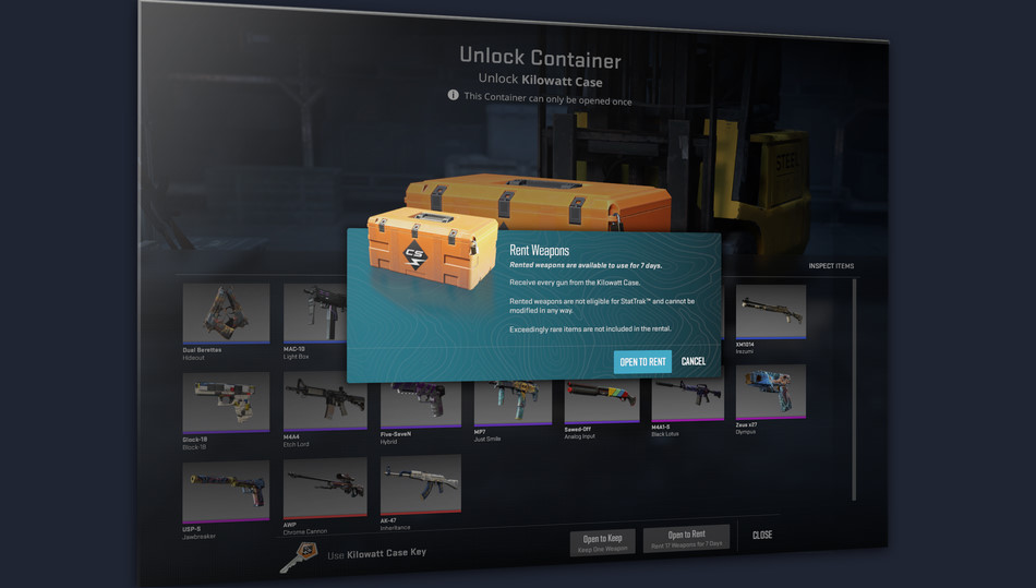 neues Update Vermietung für den Kilowatt-Koffer von CS2