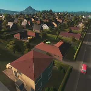 Cities Skylines Content Creator Pack European Suburbia - Häuser mit roten Dächern