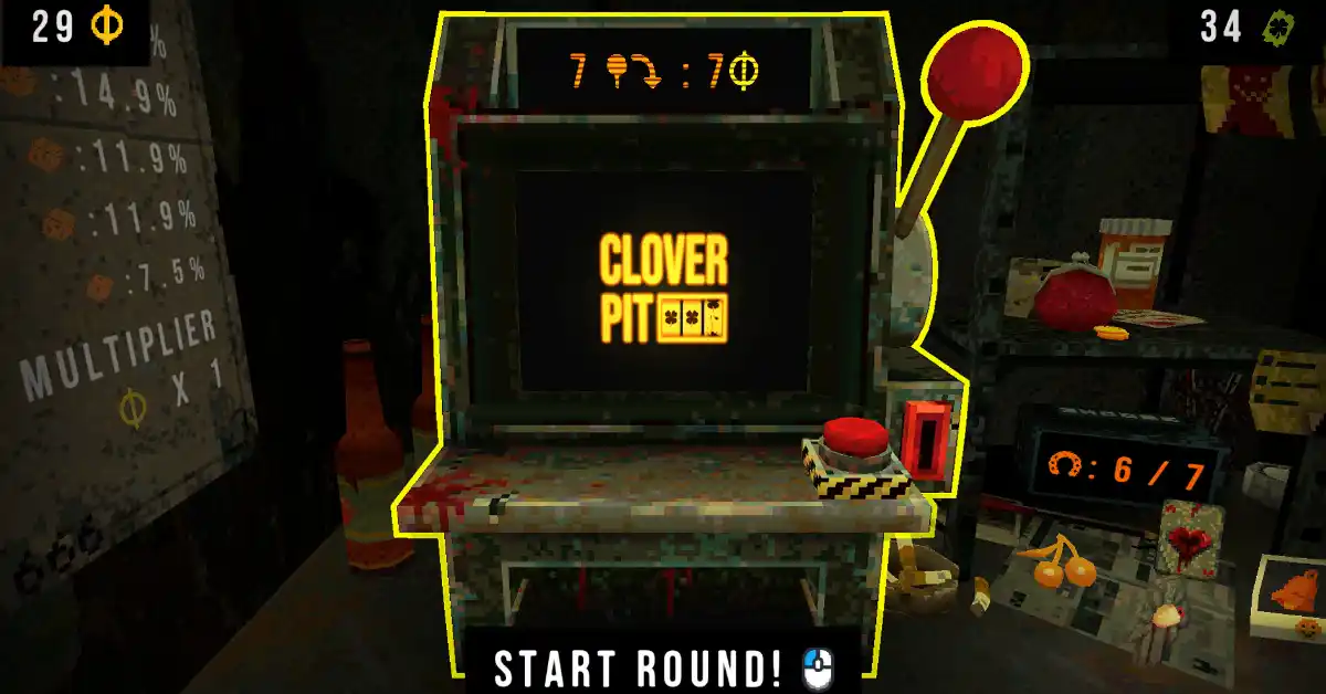 Drehen Sie um Ihr Leben: Das Interface von CloverPit ist perfekt für den Handheld-Einsatz.