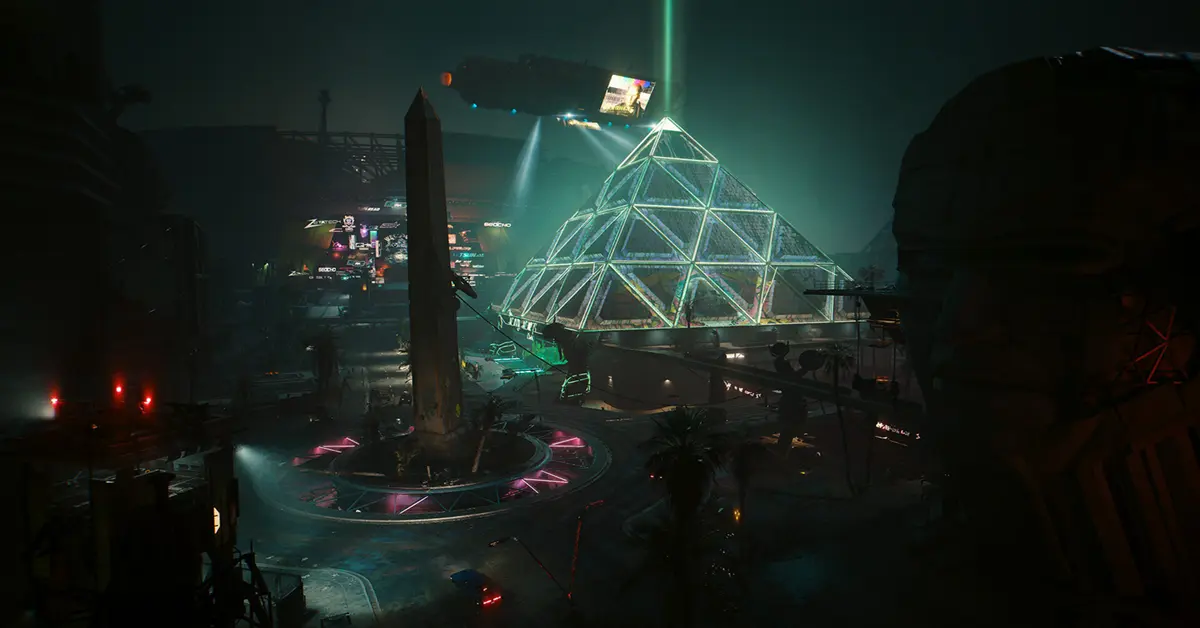 Gameplay-Screenshot von Cyberpunk 2077 Phantom Liberty in Dogtown