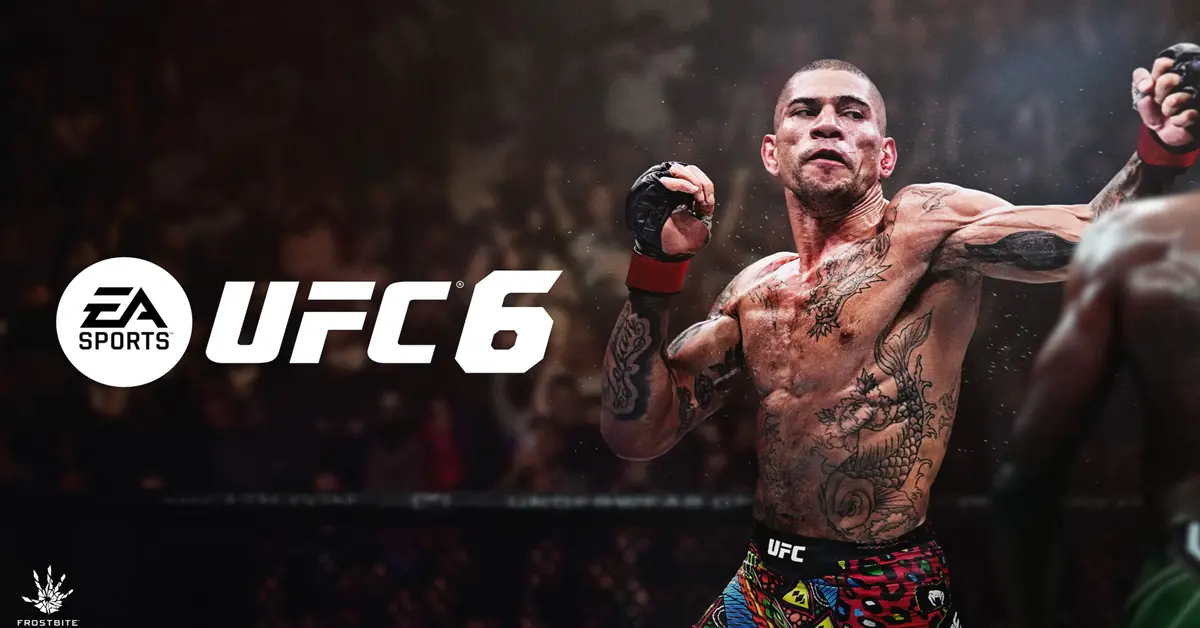 Offizielles Cover-Artwork von EA Sports UFC 6 mit Kämpfern im Octagon