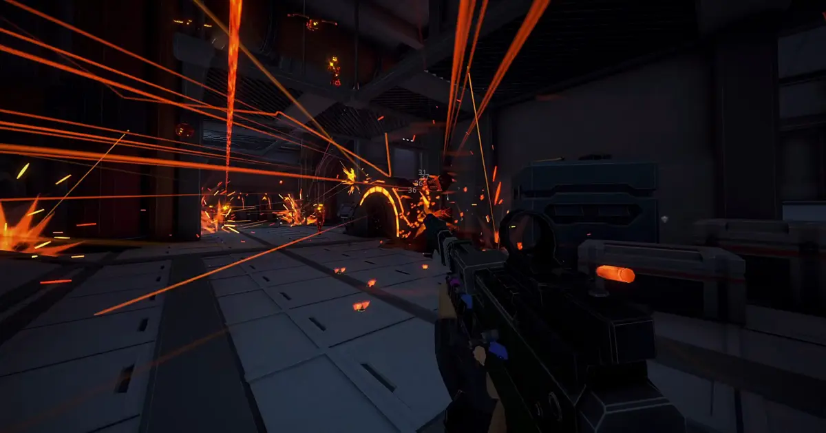 Endlose Upgrade-Pfade verwandeln einfache Blaster in taktische Alpträume.