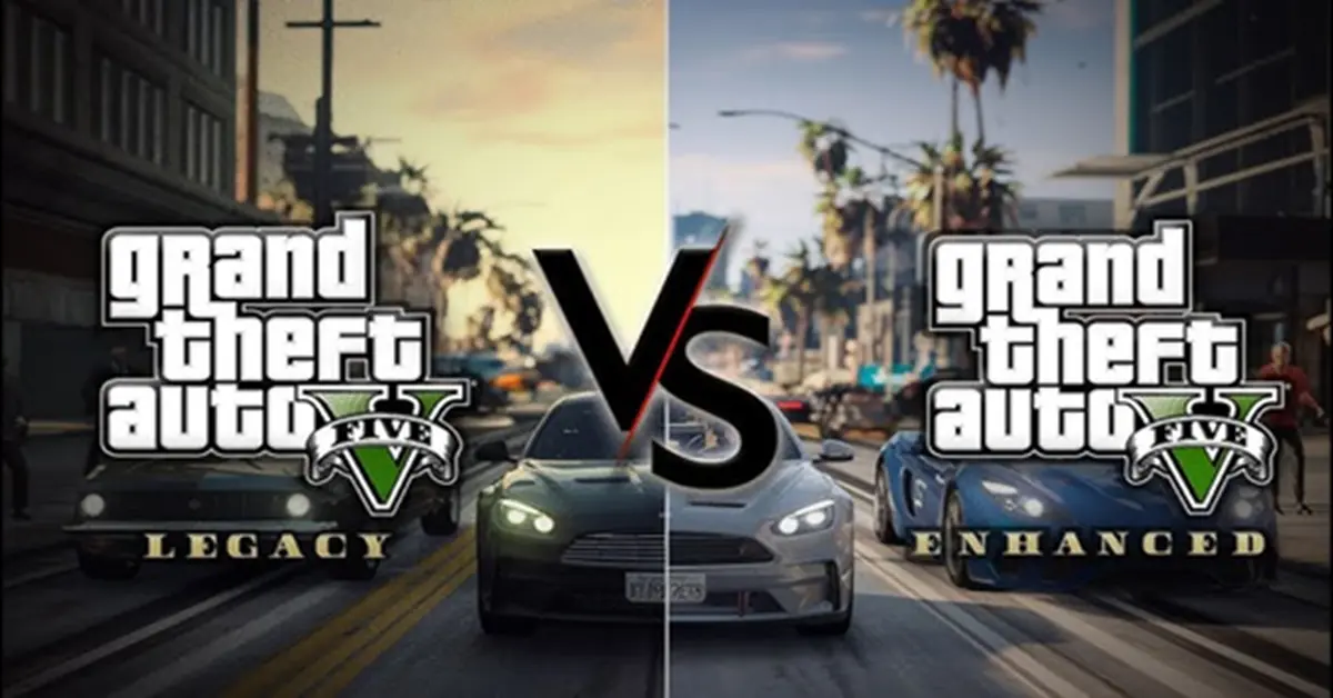 Grafikvergleich der Grand Theft Auto V Enhanced Edition für PC