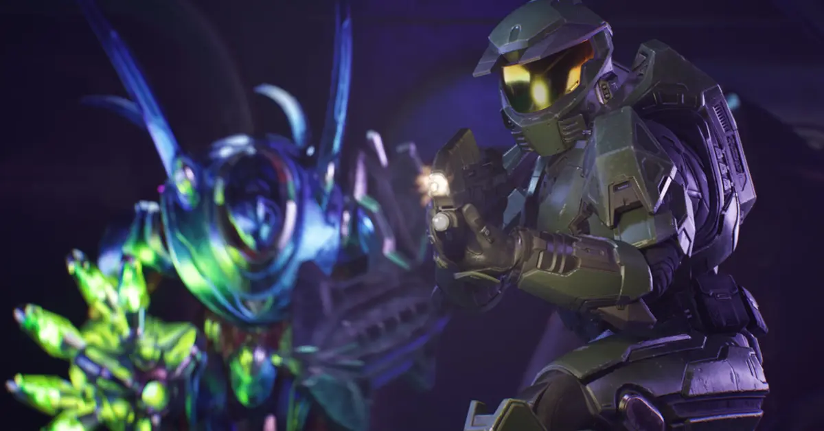 Master Chief in einer Unreal Engine 5-Umgebung für Halo Campaign Evolved auf PC und Konsolen