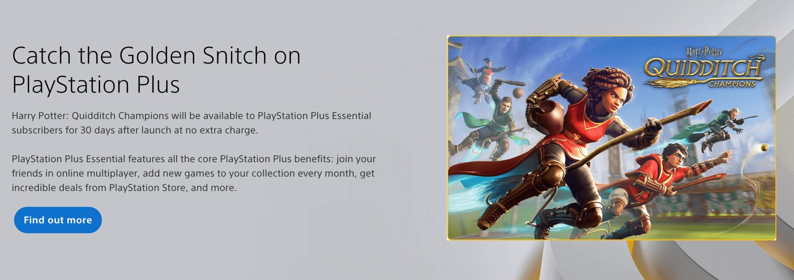 Harry Potter Spiel auf Playstation Plus