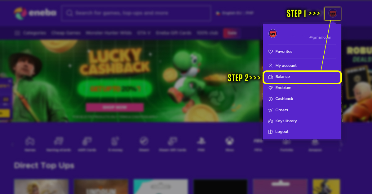 ENEBA-Geschenkkarte einlösen