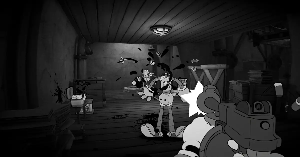 Mouse P.I. For Hire Kampf gegen handgezeichnete Gegner.