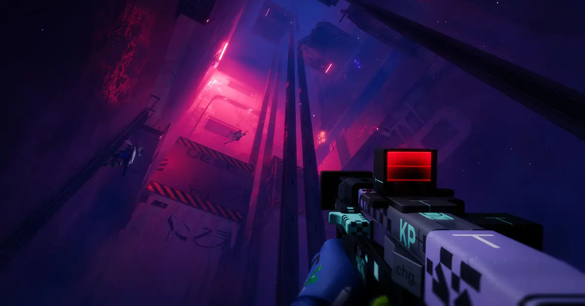 Marathon-Spieler in einem intensiven Feuergefecht um High-Tier-Loot.