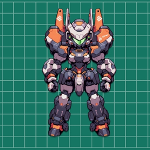 Mech Builder - Mech zusammengebaut