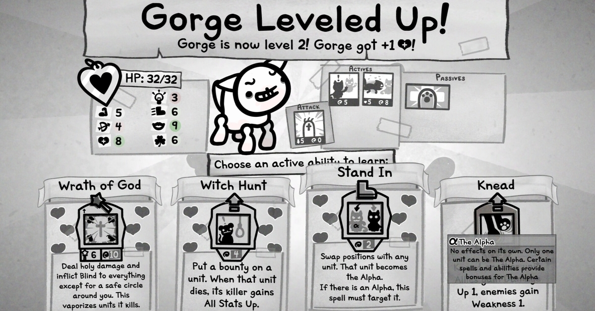 Mewgenics Levelaufstieg