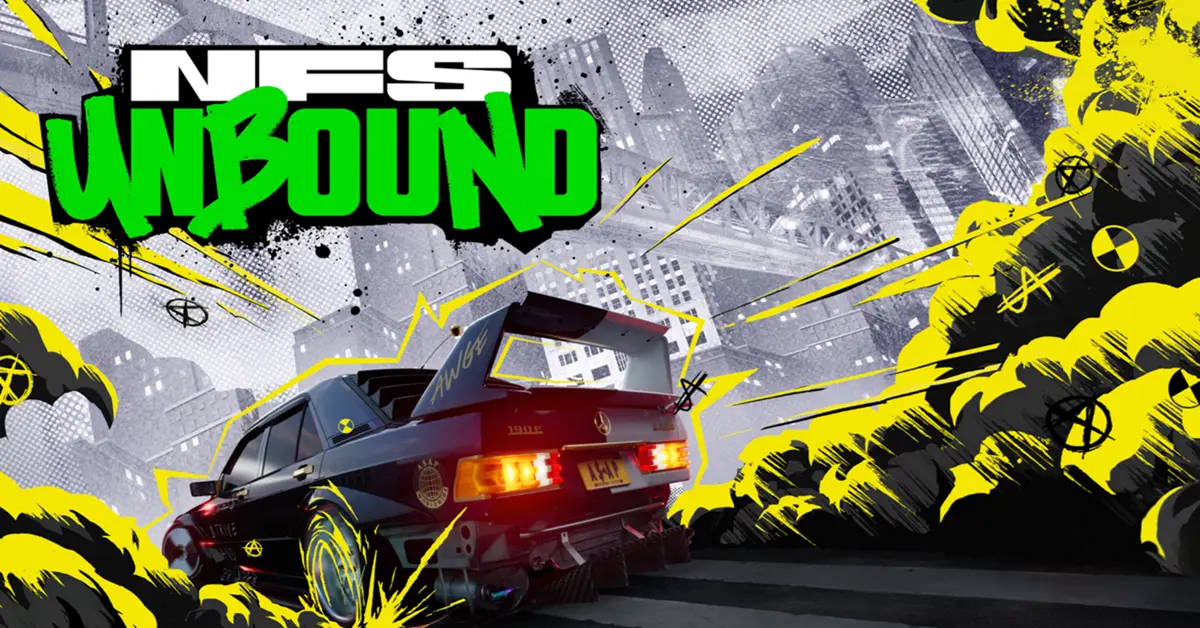 Neon-Street-Racing-Szene mit getunten Autos in Need for Speed Unbound