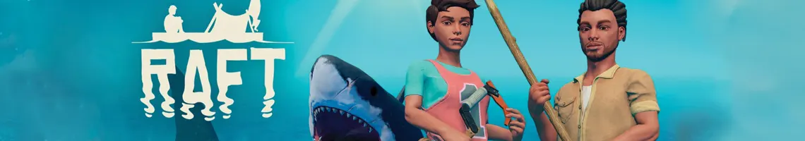 EIN OZEAN-SURVIVAL-SPIEL: RAFT