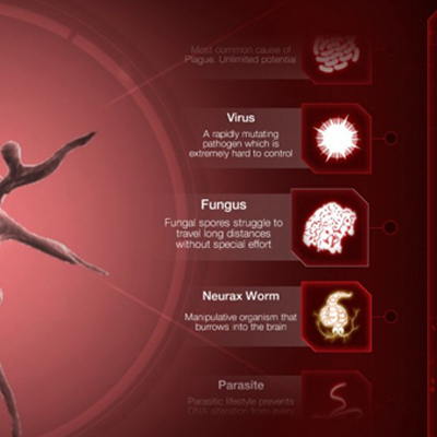 Plague Inc Evolved -Seuchenauswahl-Bildschirm