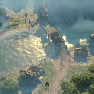 Verstecktes Waldlager