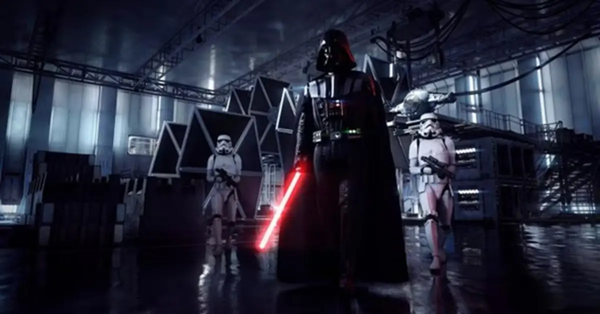 Darth Vader führt imperiale Truppen in die Schlacht, was die Gaming-Aktionen zum Star Wars Day hervorhebt.