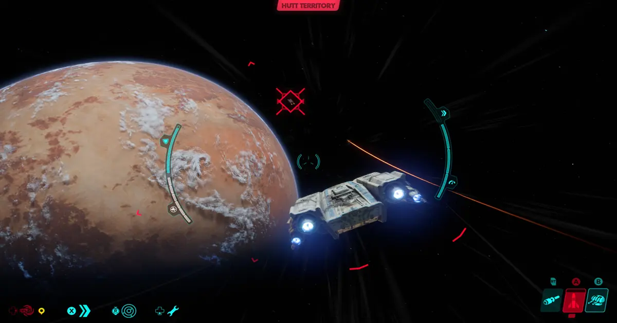 Gameplay-Screenshot von Kay Vess, die den Trailblazer steuert und in Open-World-Kämpfe verwickelt ist.