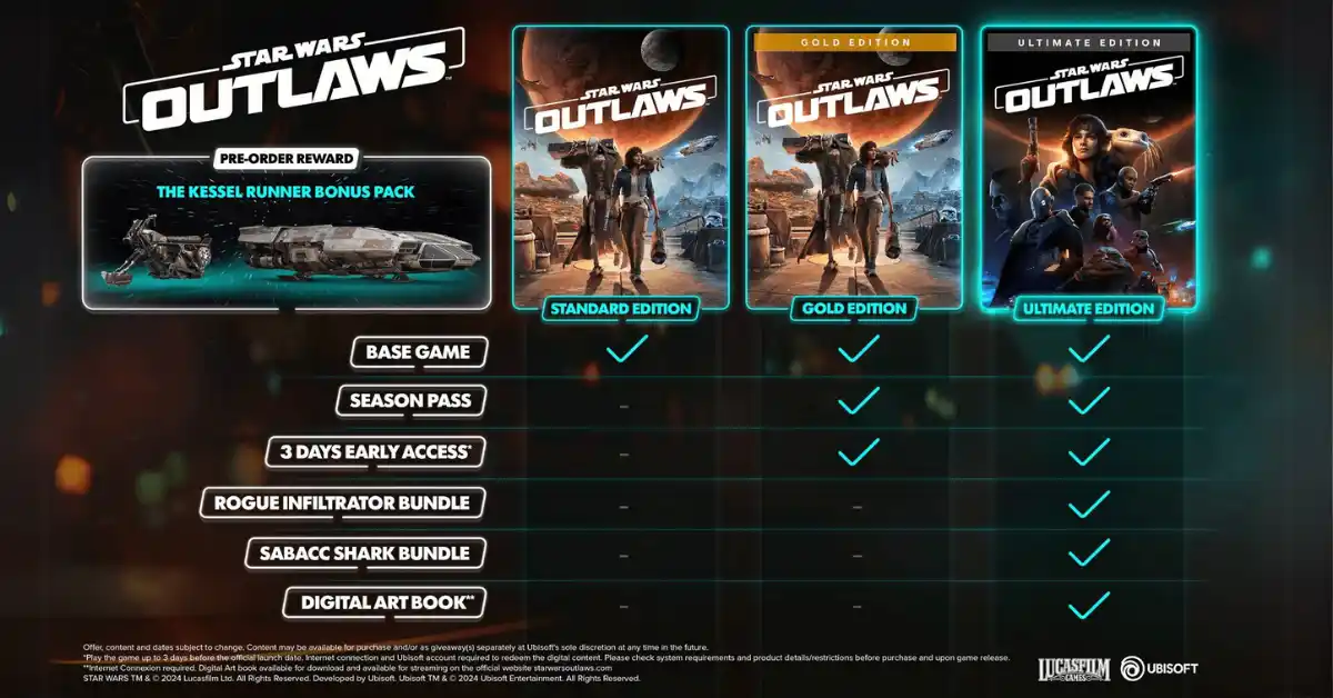 Spare groß bei Star Wars Outlaws – Alle Editionen jetzt zum Bestpreis