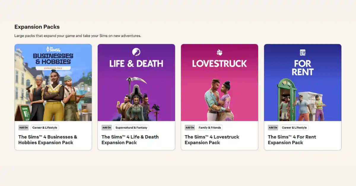 Sims 4 Erweiterungen zum halben Preis - Baue dein Traumleben