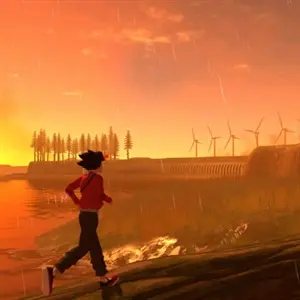 A Pizza Delivery - Baumstammbrücke