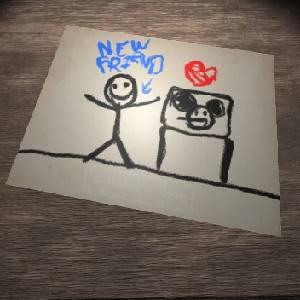 Amanda the Adventurer 2 - Zeichnung eines neuen Freundes