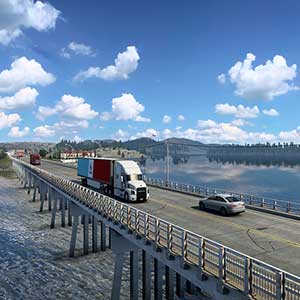 American Truck Simulator – Montana - Durchfahrende Brücke