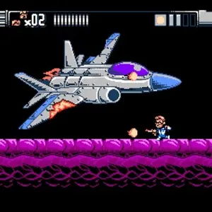 Angry Video Game Nerd 8-bit - Raumschiff