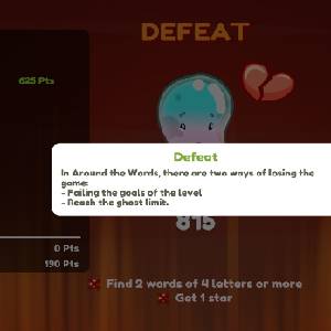 Around the Words - Niederlage