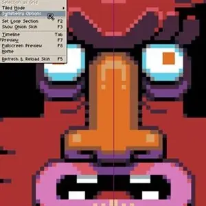 Aseprite - Symmetrieoptionen