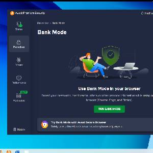 Avast Premium Security 2023 Leerer Modus