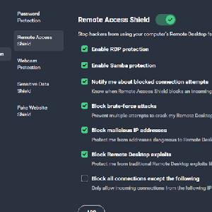 AVG Ultimate 2023 Fernzugriffs-Schutzschild