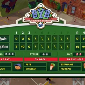 Backyard Baseball - Anzeigetafel