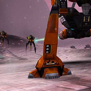 Battlezone hoch aufragenden Wanderer