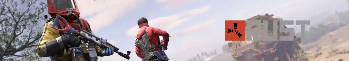 KÄMPFT UMS ÜBERLEBEN IN EINER GNADENLOSEN UND UNERBITTLICHEN WELT: RUST