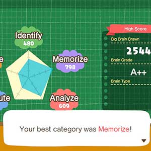 Big Brain Academy Brain vs. Brain Test-Modus