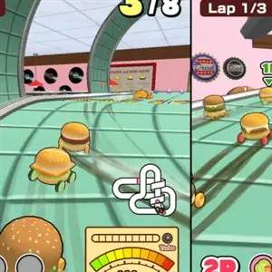 BURGER RACE - Strecke G, Runde 1 von 3