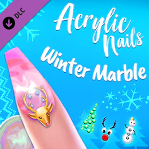 Acrylic Nails! Winter Marble Playstation 4
