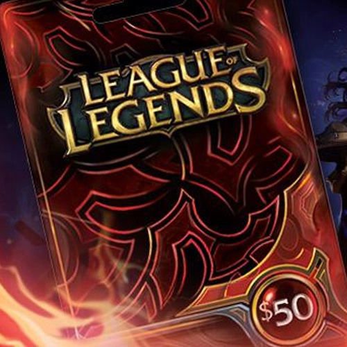 League Of Legends 50 USD Prepaid RP Cards US Pc