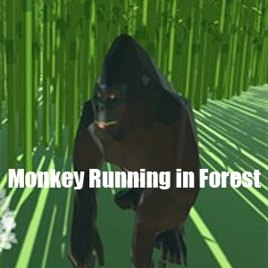 Monkey Running in Forest Xbox Series X