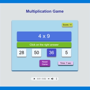 Multiplication Game Xbox Series X