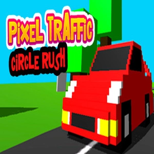 Pixel Traffic Circle Rush