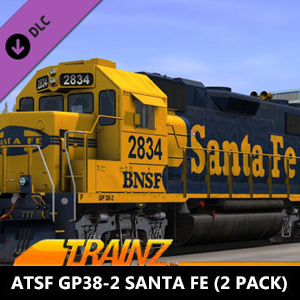 Trainz Plus ATSF GP38-2 Santa FE 2 Pack Pc