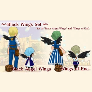 WorldNeverland Elnea Kingdom Black Wings Set