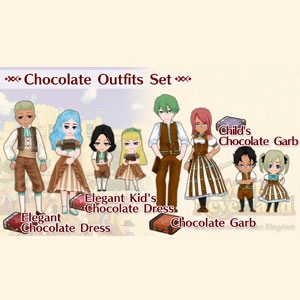 WorldNeverland Elnea Kingdom Chocolate Outfits Set Switch